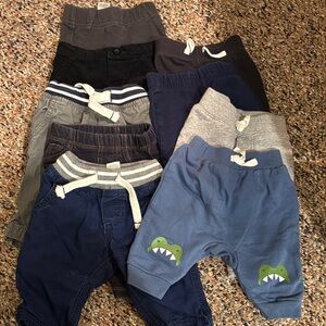 Baby Boy Pants Set with Dinosaur Design
